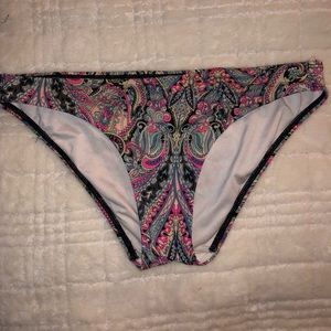 Pattern bathing suit bottoms